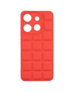 Чехол накладка для TECNO Spark GO 2023/POP 7 Quadrate Case Красный (Red)