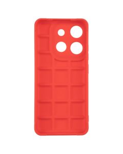 Чехол накладка для TECNO Spark GO 2023/POP 7 Quadrate Case Красный (Red)