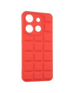 Чехол накладка для TECNO Spark GO 2023/POP 7 Quadrate Case Красный (Red)