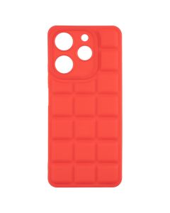 Чехол-накладка для TECNO Spark 10 Pro Quadrate Case Красный (Red)