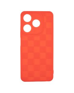 Чохол накладка для TECNO Spark 10/10C Chess Case Червона (Red)