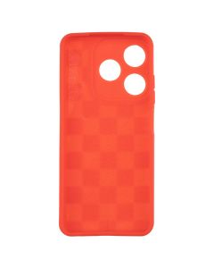 Чохол накладка для TECNO Spark 10/10C Chess Case Червона (Red)