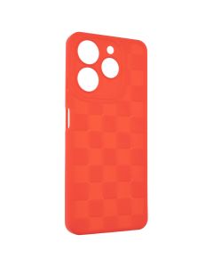 Чехол-накладка для TECNO Spark 10 Pro Chess Case Красный (Red)