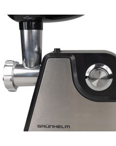 М`ясорубка Grunhelm AMG180SS Чорна Срібна (Black Silver)