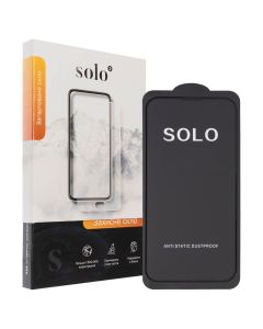 Защитное стекло для iPhone 13 Mini SOLO2 3D Черное (Black)