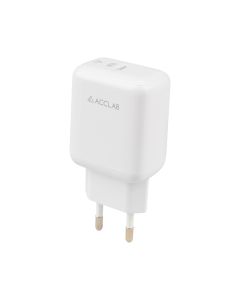 Зарядний пристрій AccLab AL-TC125 QC/PD 3.0 (1USB-C) Білий (White)