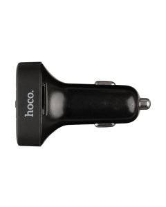 Fm-модулятор Hoco E59 Promise QC3.0 2USB Bluetooth Чорний (Black)