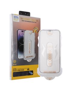 Захисне скло для iPhone 12 Pro Max DM Dust-Free 3D Чорне (Black)