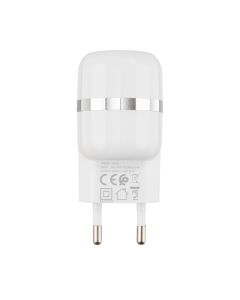 Зарядное устройство Hoco C41A Wisdom (2USB) 2.4A + кабель Lightning Белый (White)