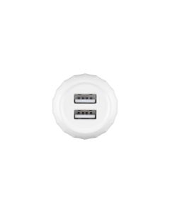 Зарядное устройство Hoco C41A Wisdom (2USB) 2.4A + кабель Lightning Белый (White)