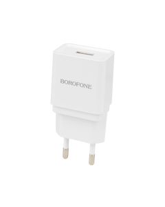 Зарядное устройство Borofone BA19A 1USB/1A белое