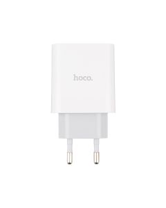 Зарядний пристрій USB Hoco C80A Rapido PD20W/QC3.0 (USB-C+USB) Білий (White)