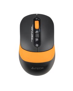 Миша A4Tech FG10 Беспроводная Черно-Оранжевая (Черный Оранжевый)