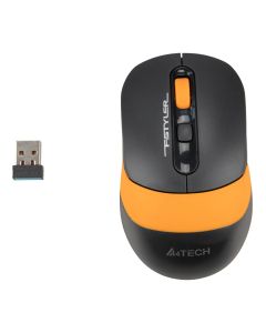Миша A4Tech FG10 Беспроводная Черно-Оранжевая (Черный Оранжевый)