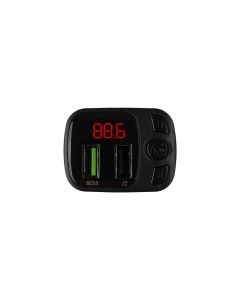 Fm-модулятор Borofone BC41 Eminency QC3.0 Bluetooth Чорний (Black)
