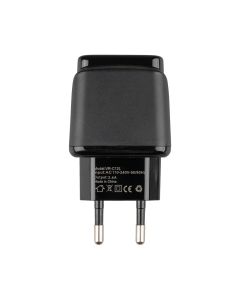 Зарядное устройство USB Veron VR-C12L 2.4A + кабель Lightning Черный (Black)