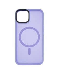 Чохол накладка для iPhone 13 WAVE Matte Insane MagSafe Чорна Фіолетова (Purple)