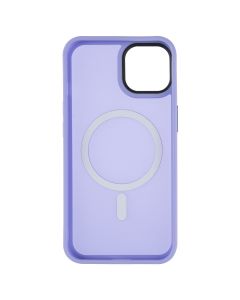 Чохол накладка для iPhone 13 WAVE Matte Insane MagSafe Чорна Фіолетова (Purple)