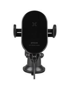 Автотримач Proove Rounded Energy 15W з бездротовою зарядкою Чорний (Black)