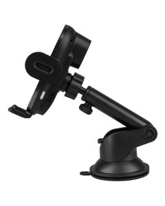 Автодержатель Proove Rounded Energy Pro 15W с беспроводной зарядкой Черный (Black)