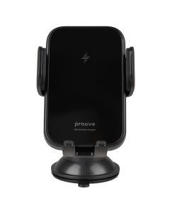 Автотримач Proove Triple Clamp 15W з бездротовою зарядкою Чорний (Black)