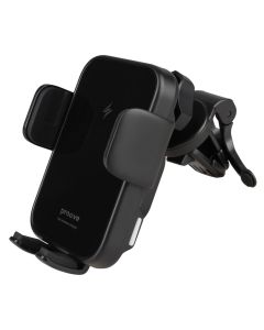 Автотримач Proove Triple Clamp 15W з бездротовою зарядкою Чорний (Black)