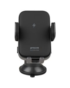 Автодержатель Proove Triple Clamp Pro 15W с беспроводной зарядкой Черный (Black)