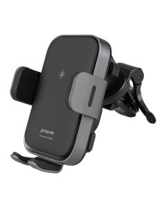 Автодержатель Proove Triple Clamp Pro 15W с беспроводной зарядкой Черный (Black)