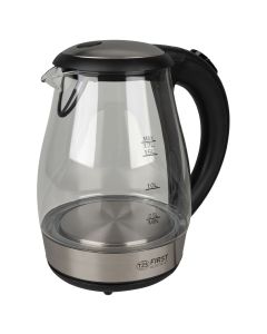 Електрочайник First FA-5405-8 Срібний Чорний (Silver Black)