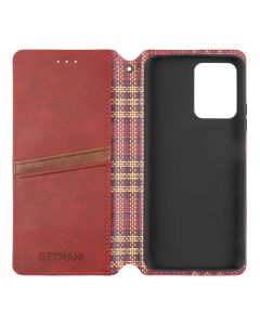 Чехол кейс для Xiaomi Redmi Note 12 5G/Poco X5 5G GETMAN Cubic Красный (Red)