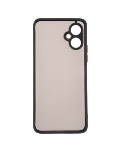 Чехол накладка для TECNO Spark 9 Pro Bumper Matte Case Черный (Black)