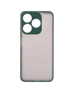 Чехол накладка для TECNO Spark 10/10С Bumper Matte Case Зелёный (Green)
