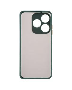 Чехол накладка для TECNO Spark 10/10С Bumper Matte Case Зелёный (Green)