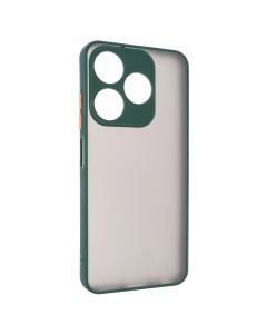 Чехол накладка для TECNO Spark 10/10С Bumper Matte Case Зелёный (Green)