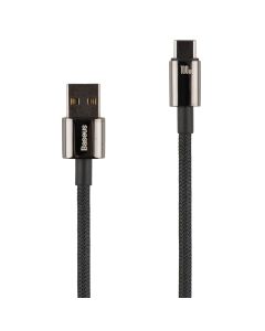 USB кабель Baseus Tungsten Gold Fast Charging Data Type-C 100W 1м Чорний (Black)