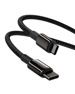 USB кабель Baseus Tungsten Gold Type-C to Type-C 100W Чорний (Black)