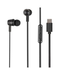 Наушники с микрофоном Hoco M86 Ocean Jack Type-C Черные (Black)