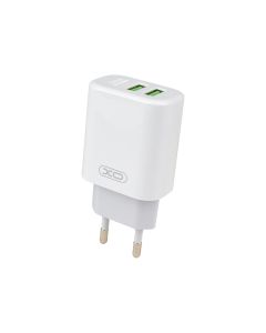 Зарядний пристрій XO L85C (2USB) 2.4A Білий (White)