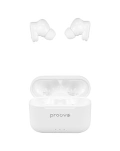 Беспроводные вкладыши Proove Horizon TWS с активным шумоподавлением, белые.