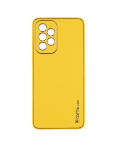 Чехол накладка для Samsung A33 5G Forcell LEATHER Case Жёлтый (Yellow)