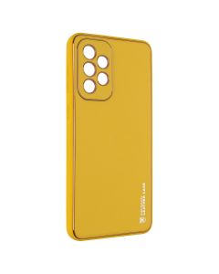 Чехол накладка для Samsung A33 5G Forcell LEATHER Case Жёлтый (Yellow)