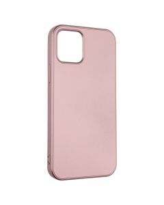 Чохол накладка для iPhone 12/12 Pro METALLIC Case Рожева (Pink)