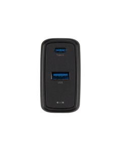 Зарядний пристрій Proove Silicone Power 45W (USB-C + USB) Чорний (Black)