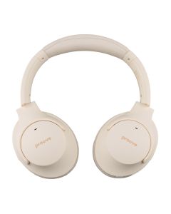 Беспроводные полноразмерные наушники Proove Silence с технологией активного шумоподавления Бежевые (Beige)