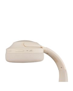 Беспроводные полноразмерные наушники Proove Silence с технологией активного шумоподавления Бежевые (Beige)