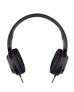 Наушники полноразмерные Hoco W24 Enlighten Черно-фиолетовые (Black Purple)