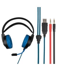 Навушники накладні Hoco W105 Joyful Чорні Сині (Black Blue)