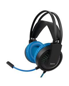 Наушники накладные Hoco W105 Joyful Черные Синие (Black Blue)
