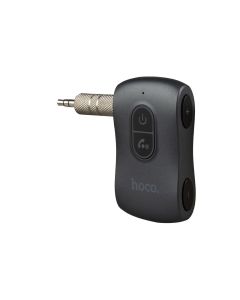 FM-трансмітер AUX Hoco E73 Tour Car BT Receiver Сірий (Metal Grey)