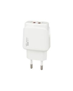 Зарядное устройство Veron VR-C12C 12W (2USB) 2.4A + кабель Type-C Белый (White)